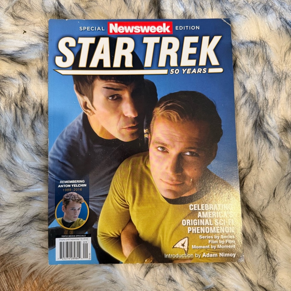 Newsweek edition magazine featuring 50 years of Star Trek